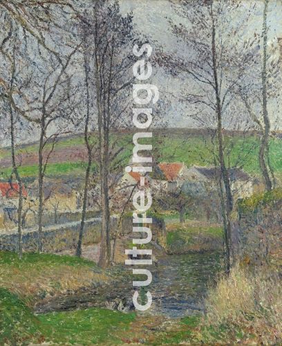 Camille Pissarro, Grauer Tag an den Ufern der Viosne bei Osny Camille Pissarro, Grauer Tag an den Ufern der Viosne bei Osny