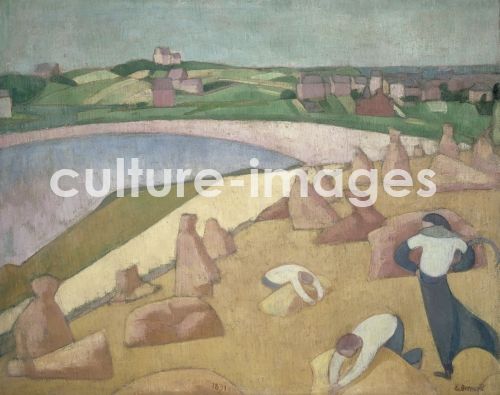 Émile Bernard, Ernte am Meeresufer Émile Bernard, Ernte am Meeresufer