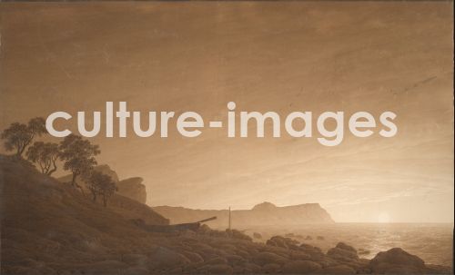 Caspar David Friedrich, Blick auf Arkona mit aufgehendem Mond