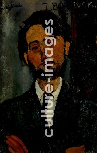 Amedeo Modigliani, Porträt von Léopold Zborowski Amedeo Modigliani, Porträt von Léopold Zborowski