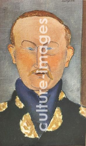 Amedeo Modigliani, Porträt des Malers Léon Bakst