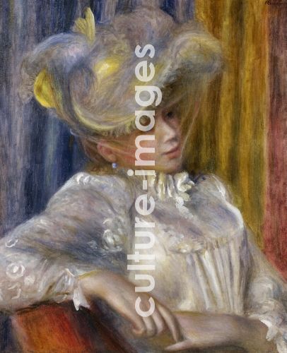 Pierre Auguste Renoir, Frau mit Hut (Femme au chapeau)