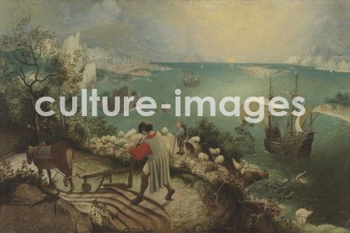Bruegel, Landschaft mit dem Sturz des Ikarus.