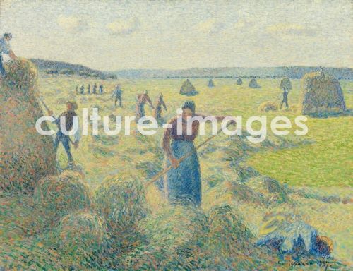 Camille Pissarro, Die Heuernte, Éragny