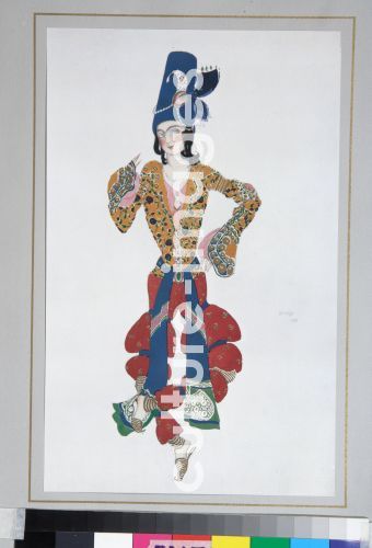Léon Bakst, Kostümentwurf zum Ballett Scheherazade von N. Rimski-Korsakow