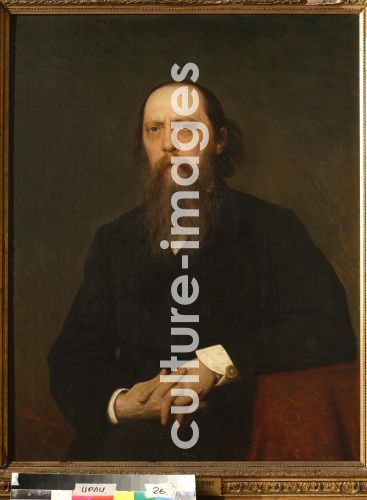 Iwan Nikolajewitsch Kramskoi, Porträt des Schriftstellers Michail Saltykow-Schtschedrin (1826-1889) Iwan Nikolajewitsch Kramskoi, Porträt des Schriftstellers Michail Saltykow-Schtschedrin (1826-1889)