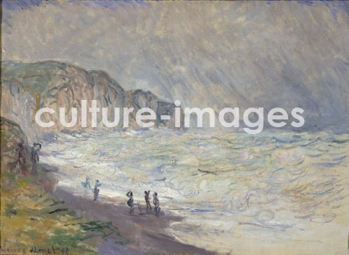 Claude Monet, Stürmische See in Pourville Claude Monet, Stürmische See in Pourville