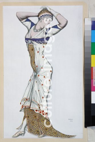 Léon Bakst, Entwurf eines modernen Kleides