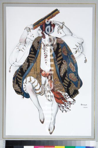 Léon Bakst, Jüdischer Tanz. Kostümentwurf zum Ballett Cléopatre