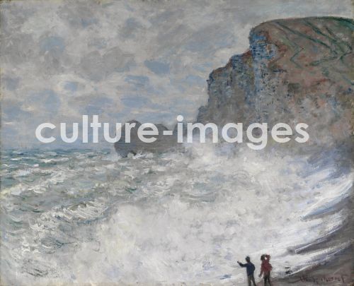 Claude Monet, Rauhes Wetter in Étretat Claude Monet, Rauhes Wetter in Étretat