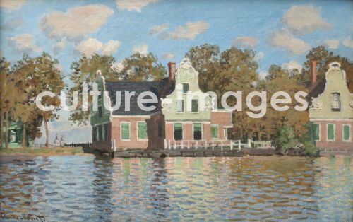 Claude Monet, Häuser am Ufer der Zaan Claude Monet, Häuser am Ufer der Zaan