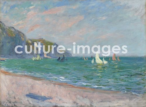 Claude Monet, Bateaux devant les falaises de Pourville Claude Monet, Bateaux devant les falaises de Pourville
