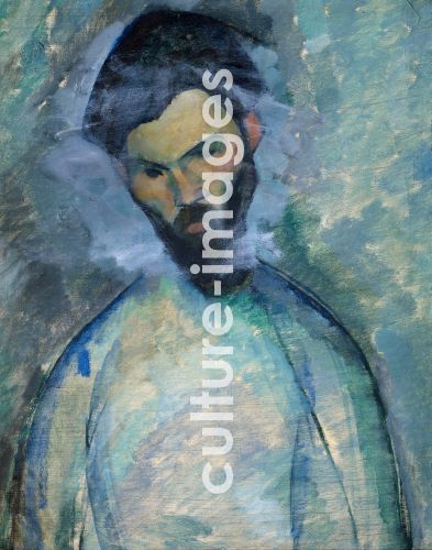 Amedeo Modigliani, Porträt von Constantin Brancusi Amedeo Modigliani, Porträt von Constantin Brancusi