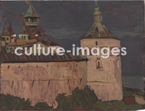 Nicholas Roerich, Rostow Weliki. Türme des Fürstenpalastes