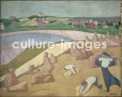 Émile Bernard, Ernte am Meeresufer Émile Bernard, Ernte am Meeresufer
