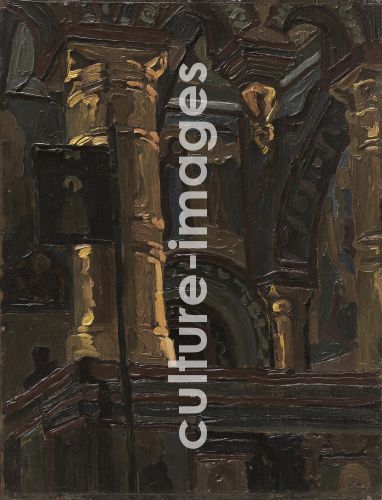 Nicholas Roerich, Rostow Weliki. Innenansicht der Erlöser-na-Senjach-Kirche