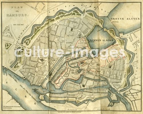Plan der Stadt Hamburg 1842 Plan der Stadt Hamburg 1842