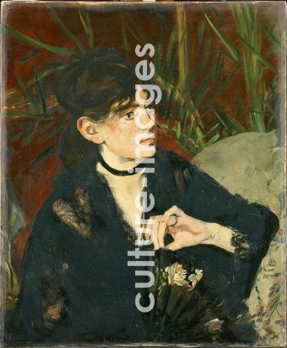 Édouard Manet, Berthe Morisot mit Fächer