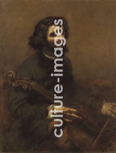 Gustave Courbet, Der Cellist (Selbstbildnis)