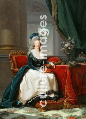 Marie Louise Elisabeth Vigée-Lebrun, Porträt von Marie Antoinette (1755-1793), Königin von Frankreich