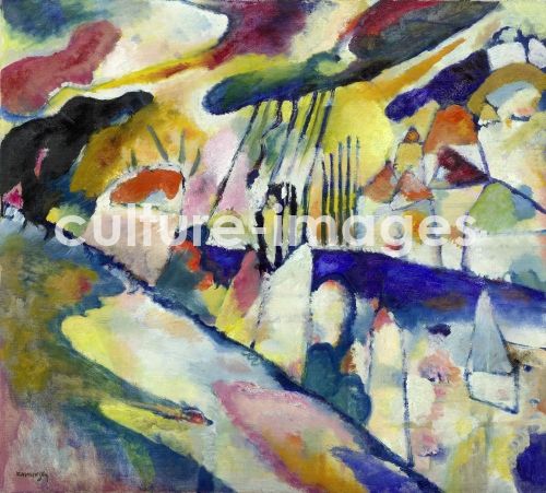Wassily Wassiljewitsch Kandinsky, Landschaft mit Regen Wassily Wassiljewitsch Kandinsky, Landschaft mit Regen
