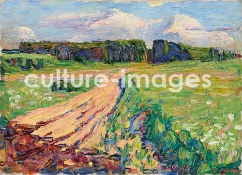 Wassily Wassiljewitsch Kandinsky, Planegg I. Landschaft bei München Wassily Wassiljewitsch Kandinsky, Planegg I. Landschaft bei München