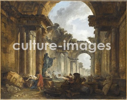 Hubert Robert, Fiktive Ansicht des Louvre als Ruine