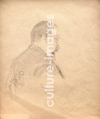Ilja Jefimowitsch Repin, Porträt von Komponist Alexander Glasunow (1865-1936)