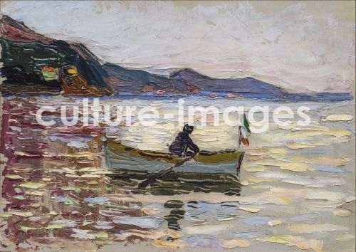 Wassily Wassiljewitsch Kandinsky, Rapallo. Boot im Meer Wassily Wassiljewitsch Kandinsky, Rapallo. Boot im Meer