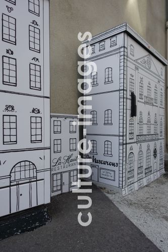 Nantes, umgestalteter Elektroschaltkasten Nantes, umgestalteter Elektroschaltkasten