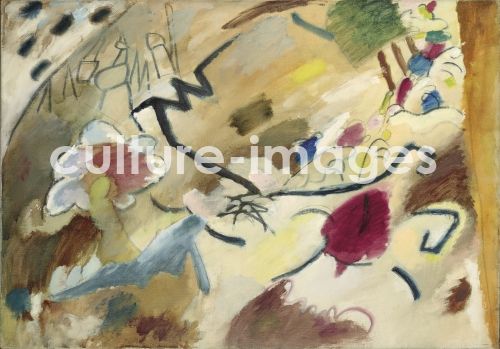 Wassily Wassiljewitsch Kandinsky, Improvisation mit Pferden (Studie für Improvisation 20)