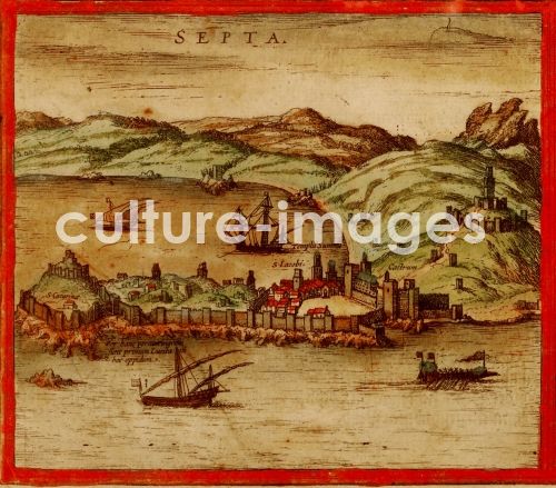 Georg Braun, Ceuta (Aus Civitates Orbis Terrarum) Georg Braun, Ceuta (Aus Civitates Orbis Terrarum)