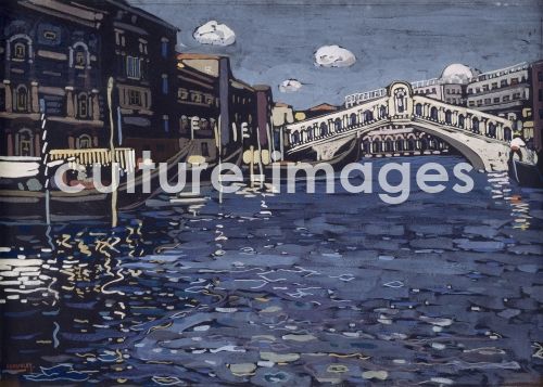 Wassily Wassiljewitsch Kandinsky, Erinnerung an Venedig 4 (Ponte di Rialto) Wassily Wassiljewitsch Kandinsky, Erinnerung an Venedig 4 (Ponte di Rialto)