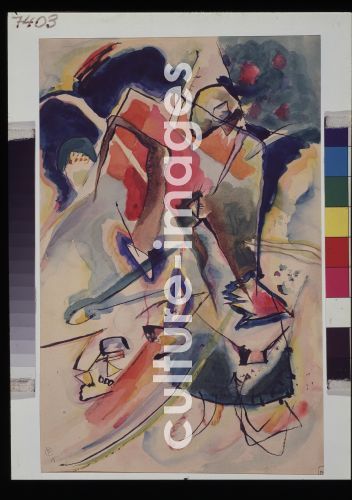 Wassily Wassiljewitsch Kandinsky, Komposition mit einer Frauenfigur Wassily Wassiljewitsch Kandinsky, Komposition mit einer Frauenfigur
