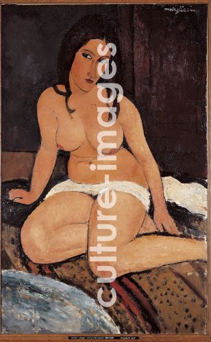 Amedeo Modigliani, Sitzende nackte Frau Amedeo Modigliani, Sitzende nackte Frau
