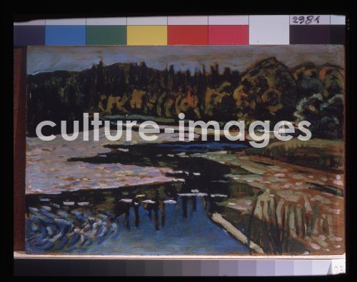 Wassily Wassiljewitsch Kandinsky, Fluss im Herbst Wassily Wassiljewitsch Kandinsky, Fluss im Herbst