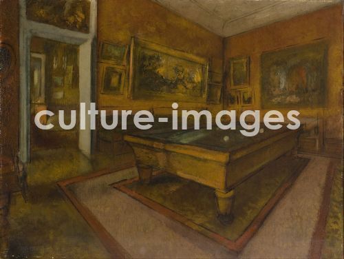 Edgar Degas Billardraum In Le Menil Hubert Foto Lizenz