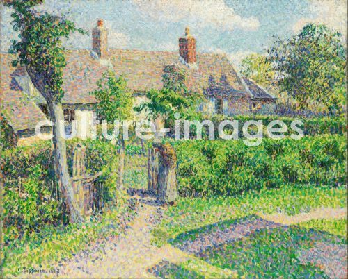 Camille Pissarro, Bauernhäuser, Eragny Camille Pissarro, Bauernhäuser, Eragny