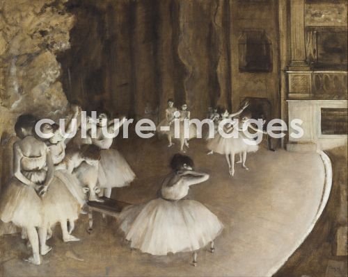 Edgar Degas, Die Tanzklasse auf der Bühne