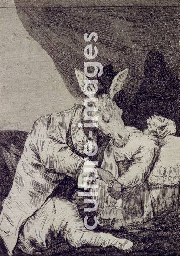 Francisco Goya, An welchem Übel wird er sterben? (Capricho Nr. 40)
