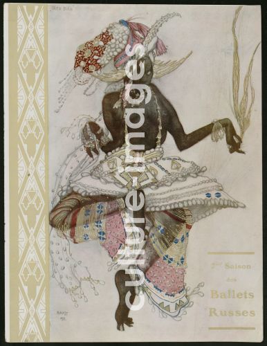 Léon Bakst, Deckblatt zum Programmheft Ballets Russes