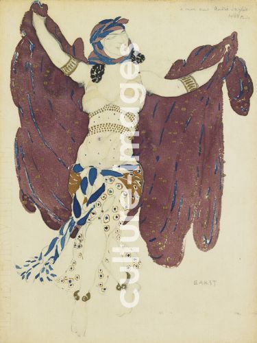 Léon Bakst, Kostümentwurf zum Ballett Kleopatra von A. Arenski