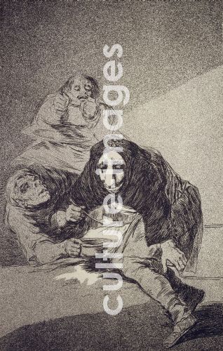 Francisco Goya, Der Schamhafte (Capricho Nr. 54)