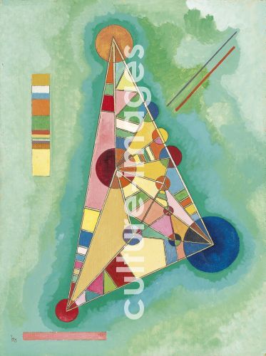Wassily Wassiljewitsch Kandinsky, Bunt im Dreieck Wassily Wassiljewitsch Kandinsky, Bunt im Dreieck
