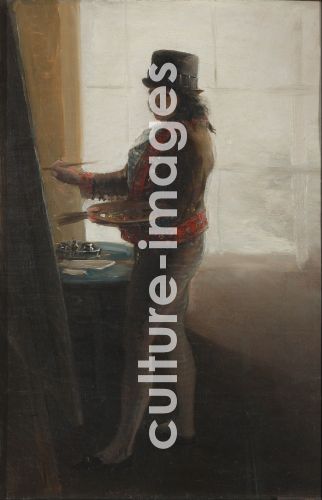Francisco Goya, Selbstbildnis im Atelier