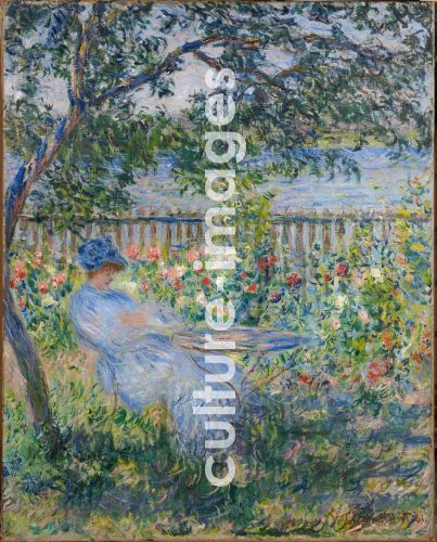 Claude Monet, Terrasse in Vétheuil Claude Monet, Terrasse in Vétheuil