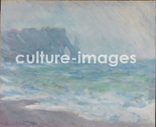 Claude Monet, Regen in Étretat Claude Monet, Regen in Étretat