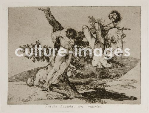 Francisco Goya, Grande Hazaña! Con muertos! (Eine große Heldentat! Mit Toten!) Blatt 39 der Folge Los Desastres de la Guerra (Die Schrecken de