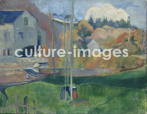 Paul Gauguin, Landschaft in der Bretagne. Die David-Mühle