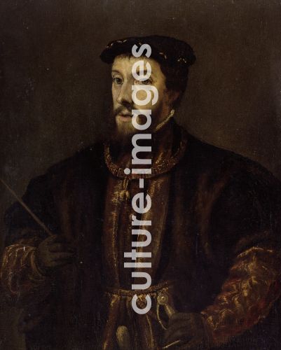 Tizian, Porträt Kaiser Karl V., König von Spanien (1500-1558)